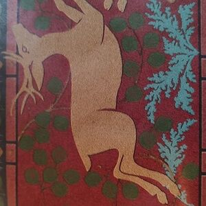 Stunning Deer Pinecone Leaves Wall Paper Boarder 15 Yards